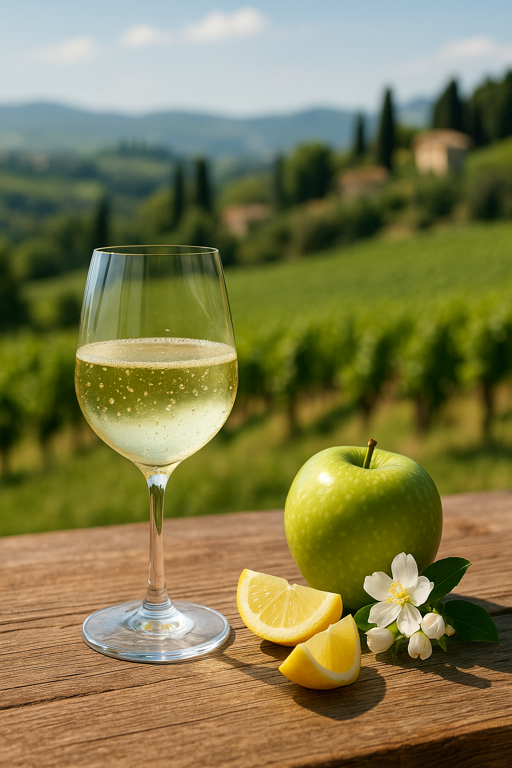 Aromen des Prosecco Frizzante Vigna Dogarina