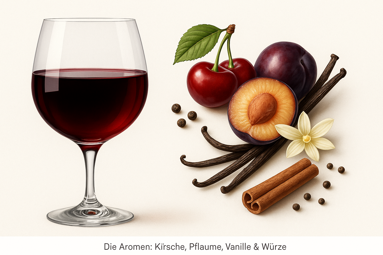 Aromen des Weins